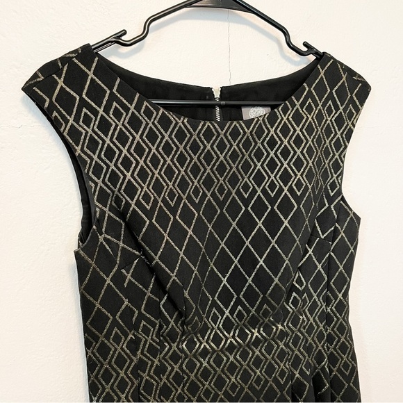 Vince Camuto Metallic Geometric Dress - Picture 2 of 4